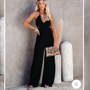 Vici Top Influencer Halter Jumpsuit